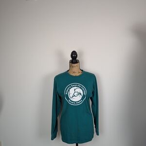 Teal Long Sleeve Graphic Tee